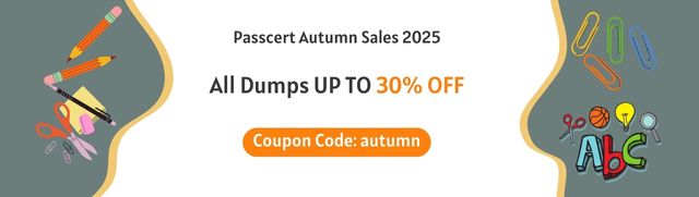 Passcert Autumn Sales 2025
